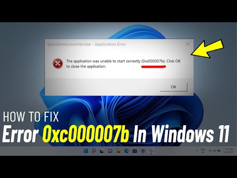 Как исправить ошибку 0xc000007b в Windows 11