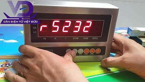 Cách chỉnh cân sàn điện tử td-wi1