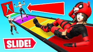 SLIDE INTO The HOLE For LOOT (Fortnite)