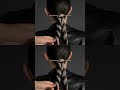 Easy Metal Chain Hairstyle Tutorial 💎 | New Trending Ponytail Braid #shorts