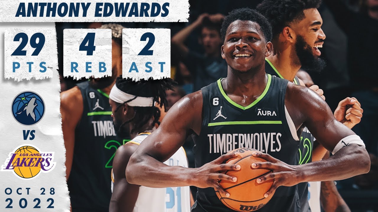 Anthony Edwards Minnesota Timberwolves 2021-22 City Edition Jersey