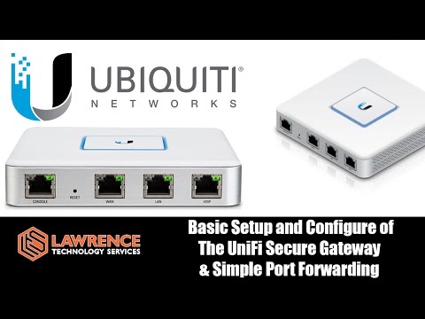 UniFi Secure Gateway (USG) Review And Basic Setup Including Port Forwarding