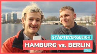 Hamburg vs. Berlin: Welche Stadt ist lebenswerter? Teil 1 | Straßenumfrage | NosyJosi