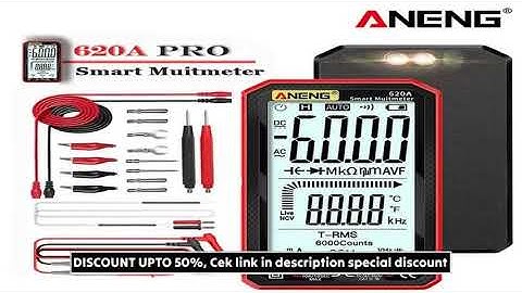 ANENG 620A Digital Smart Multimeter Transistor Testers 6000 Counts True RMS Auto Electrica