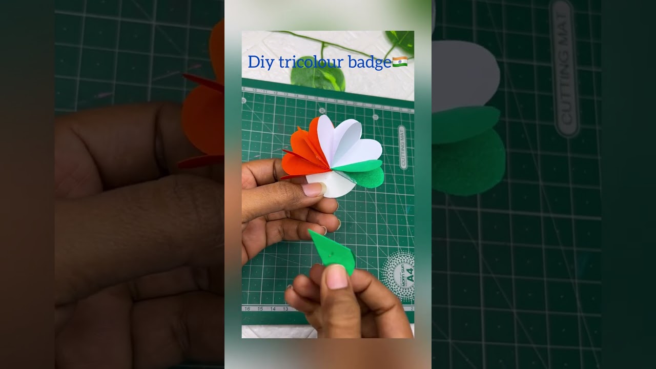 26 January Special Tricolour Paper Badge Making  Easy & Beautiful🇮🇳 