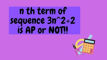 Sequence with nth term 3n^2+2 is an or not