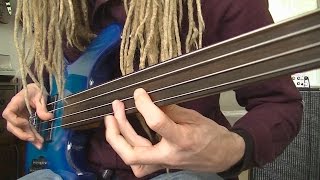 Video thumbnail of "Fretless Funk Rock Bass Grooves"