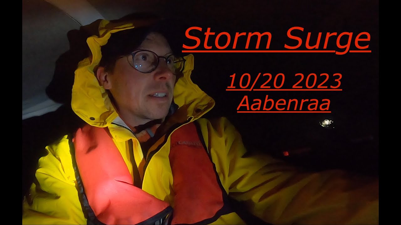 Storm Surge, Denmark, Aabenraa, oktober 20 th. 2023