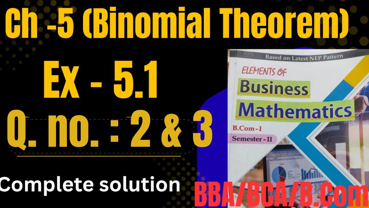 Binomial Theorem #binomialtheorem #2ndsem #b.com #KUK #trending #viral #viralvdo #trend #trendingvdo