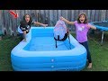 Kids SCHOOL BACKPACK IN THE SWIMMING POOL PRANK!! funny video