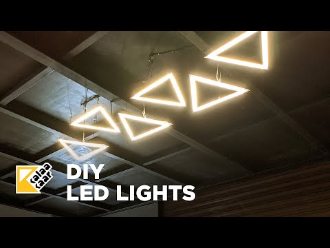 DIY Designer Ceiling Lights with LED using Aluminium Profiles