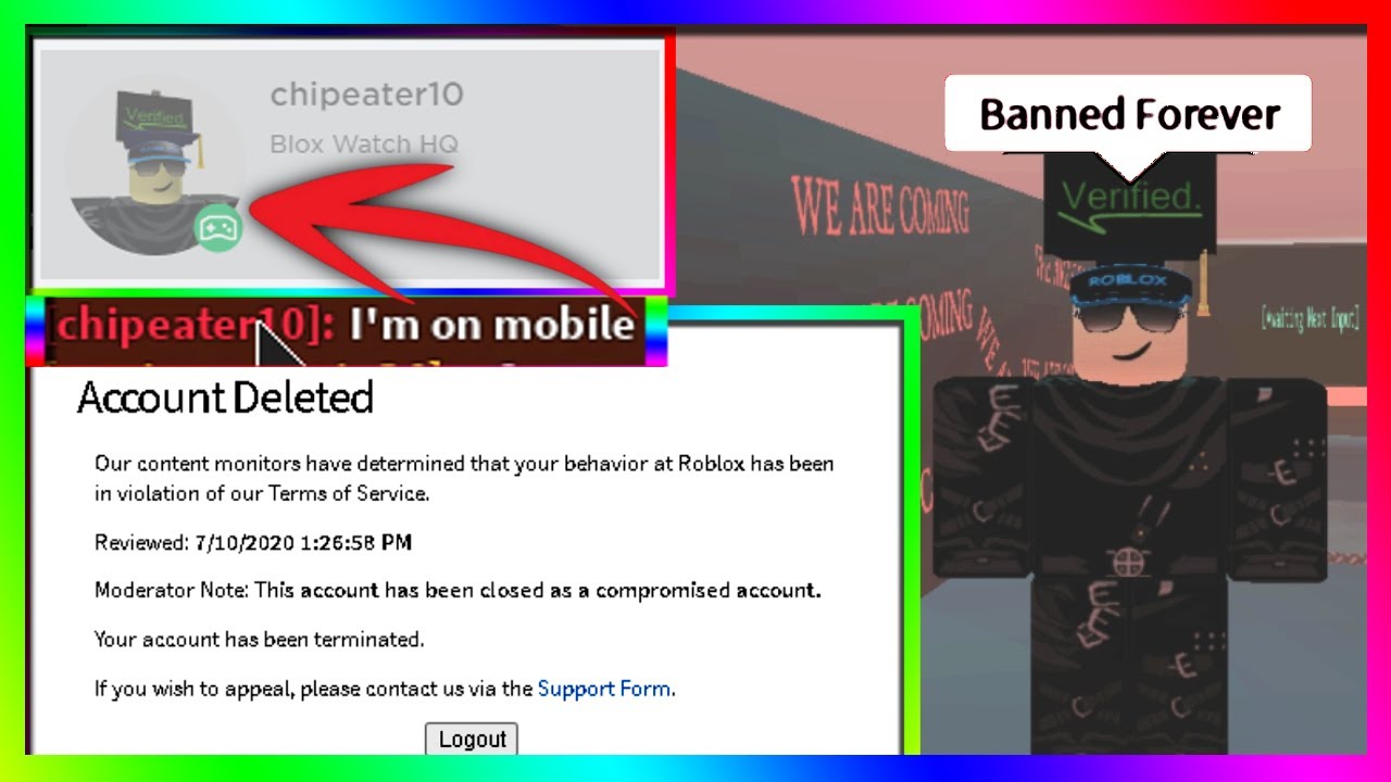 How To View Banned Accounts On Roblox