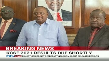 KCSE 2021 Results: CS Magoha presents results to President Uhuru Kenyatta