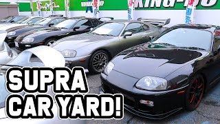 SO MANY SUPRA'S FOR SALE IN JAPAN CAR YARD!