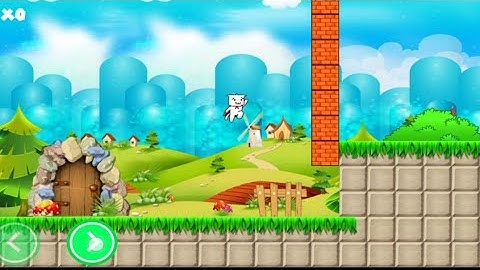 Syobon Action 2 HD Level 1 Walkthrough speedrun | Cat Mario Level 1