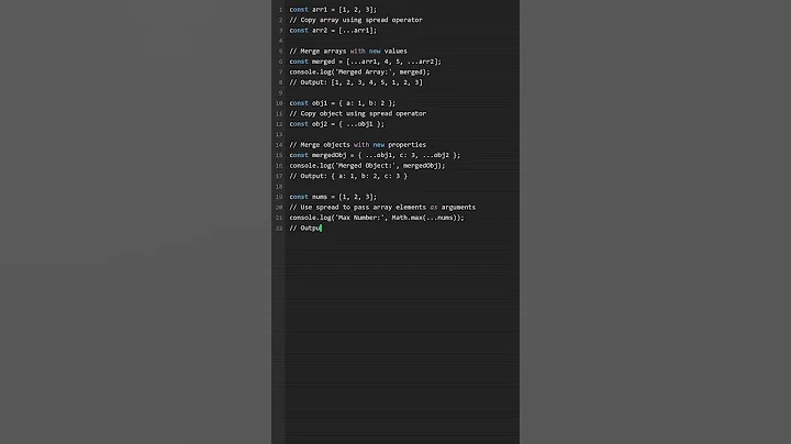 Javascript Tip:  Spread operator  #programming #javascript