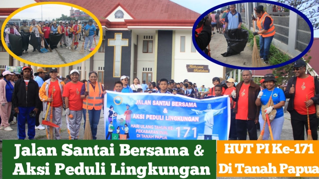 Menyongsong HUT PI Ke-171, Klasis GKI Baliem Yalimo Gelar Jalan Santai & Kebersihan lingkungan 