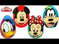 4 Ovos Surpresas de Mickey Mouse e Amigos em Português Brasil de Massinha Play Doh