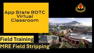App State ROTC: Virtual Classroom- MRE Field Stripping