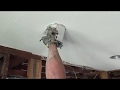 How to install can lights into lath and plaster