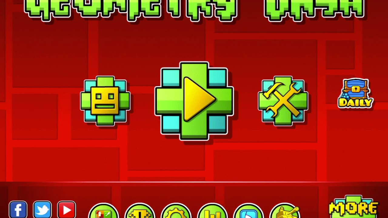 (Geometry Dash Levels #1) Stereo Madness - YouTube