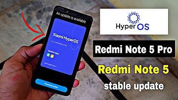 redmi note 5 Pro hyper OS stable update / MIUI MIX 12.5 features review / hypers OS update India 😎
