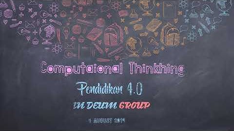 Computational Thinking (berpikir komputational)