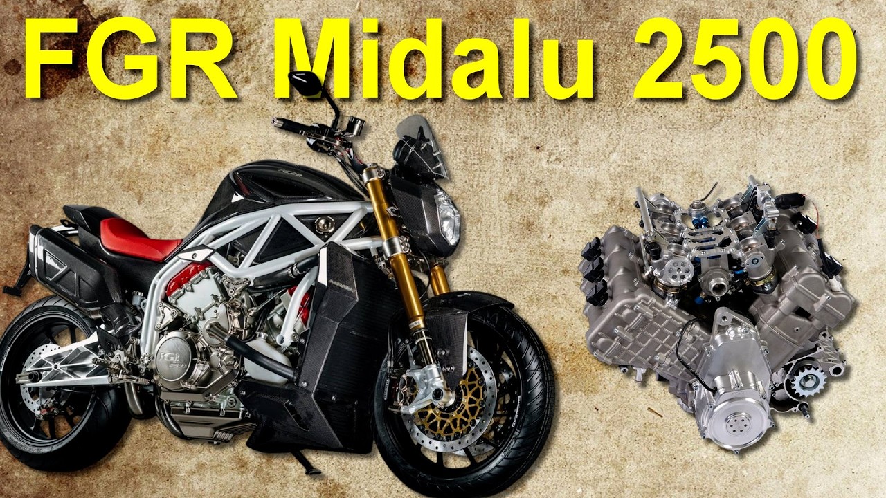 Чешский СУПЕР мотоцикл с V6. FGR Midalu 2500