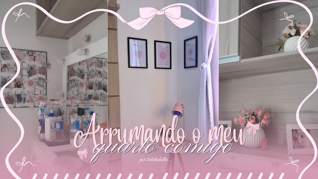 𐙚 !  ݁ ۪ ˖! ▪︎ Vlog de faxina e organização em meu quarto &' na minha penteadeira.