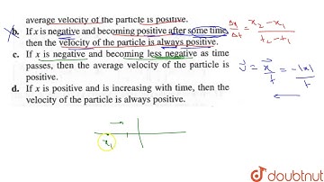 For a particle moving along the x-axis, mark the correct statement(s).