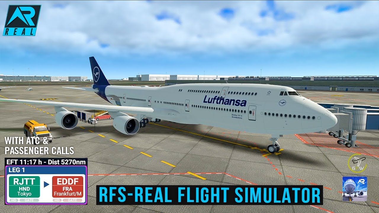 RFS - Real Flight Simulator - Tokyo to Frankurt ||Full Flight||B747||Lufthansa|FullHD||RealRoute