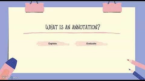 What is an Annotated Bibliography? (Annotations)