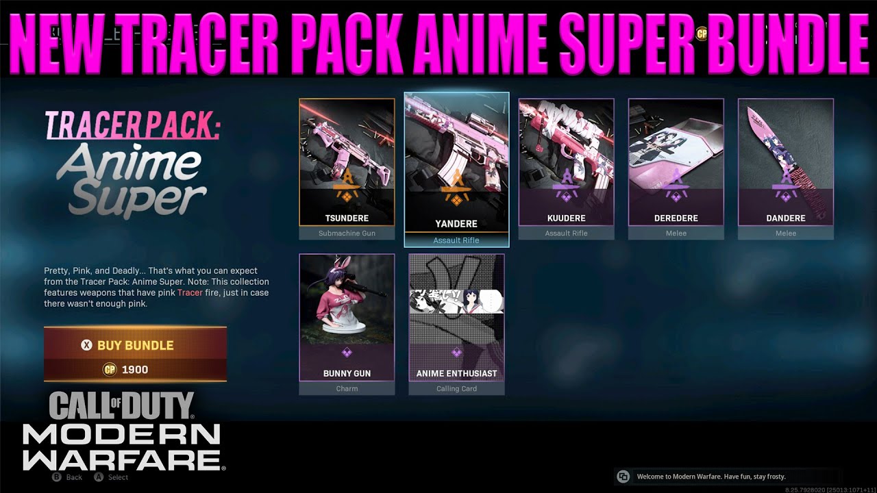 the NEW TRACER PACK ANIME SUPER BUNDLE IN MODERN WARFARE! (MW ANIME PINK  TRACER FIRE) - YouTube