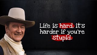 Miniatura del video "John Wayne Quotes, American actor"