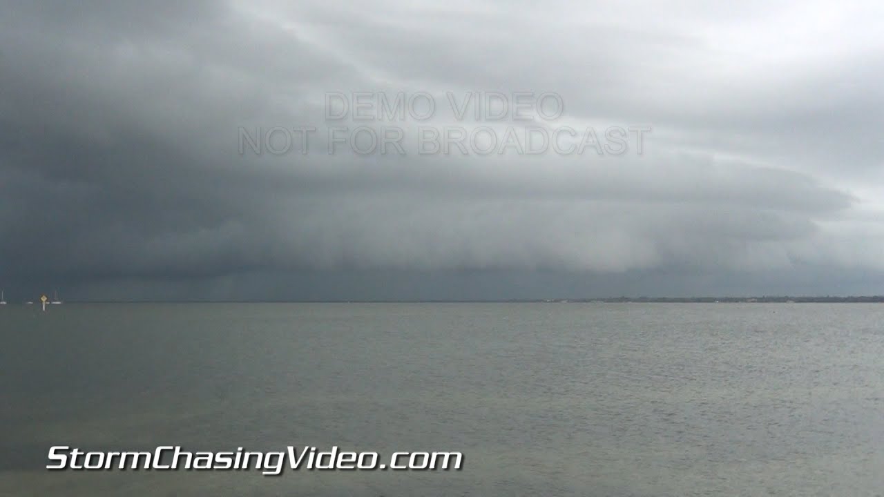 10/14/2014 Sarasota Florida Storm  Front and Heavy Rain B-roll
