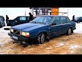 Volvo RWD meet on racing track. Volvo 740 940 960 winter drifting. DDrive