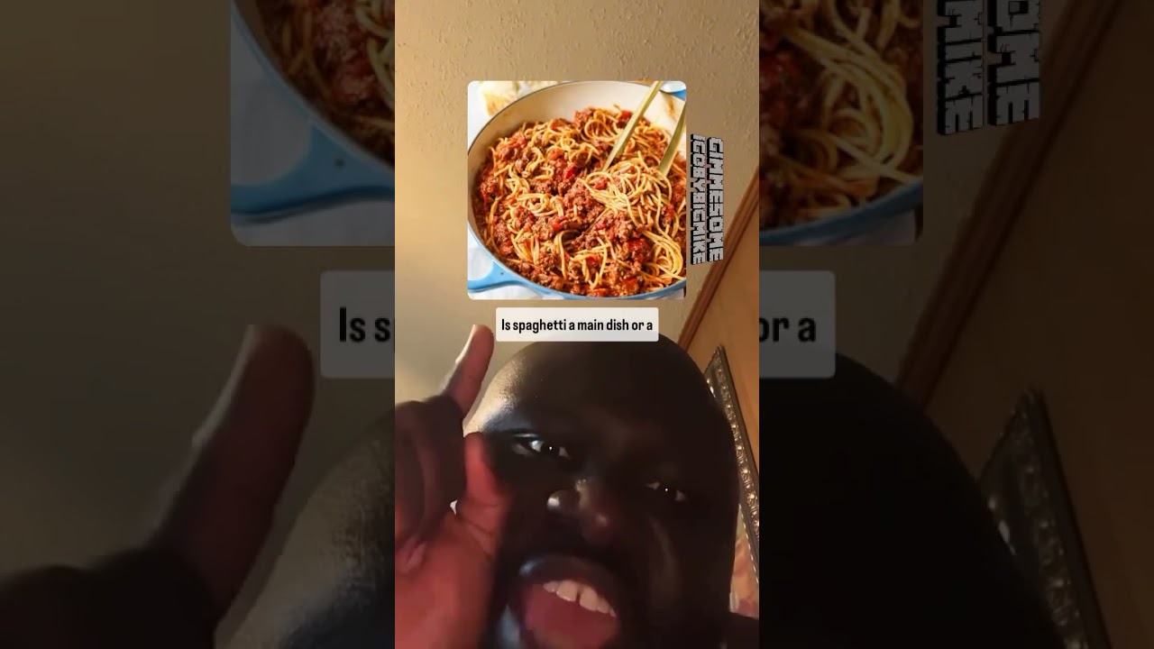 Is spaghetti a MAIN DISH or a SIDE DISH? 