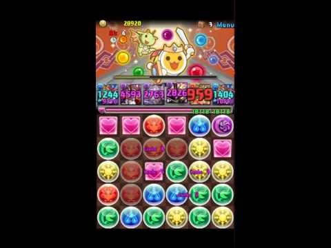 【パズドラ】太鼓の達人コラボ　ドン！おに　ヘライースPT　ノーコン