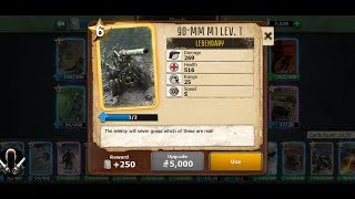 How to use the 90 MM M1 LEGENDARY CARD [Trench Assault] screenshot 2