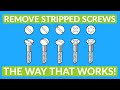 How to remove a rounded off screw the proper way! | Skills every man should know