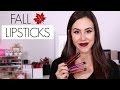 Favorite Fall Lipsticks + Recommendations || Drugstore & High End