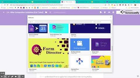 Google FORMS:  Add Ons & "All Questions Required"