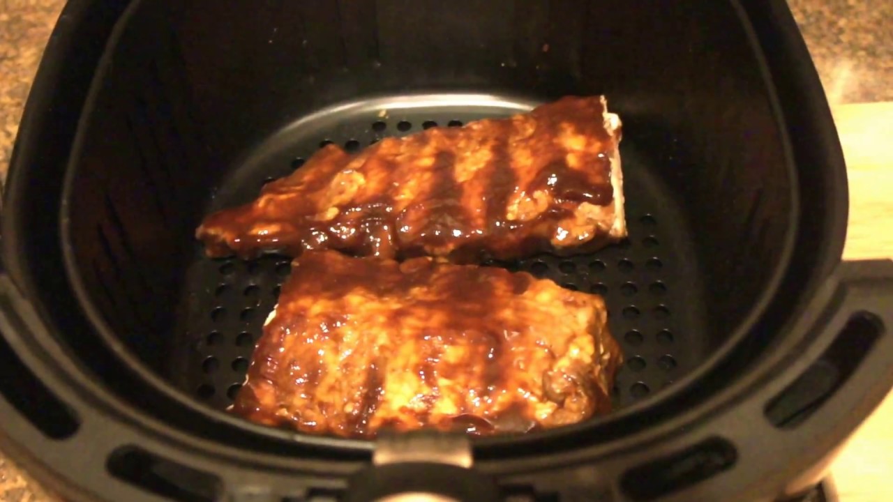 Review of (and cooking ribs in) the GoWISE Air Fryer - YouTube