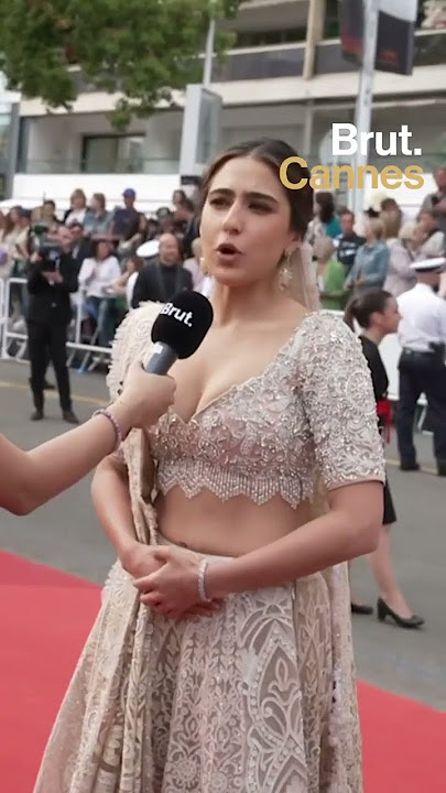 Sara Ali Khan kicked off her #cannes2023 debut with a namaste to Brut India.