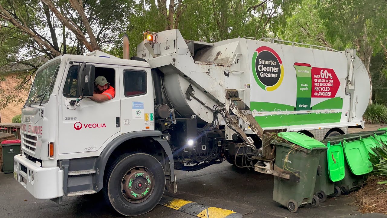 Ryde Units Green Waste SP69 Collecting Lines Of Overflowing Bins YouTube