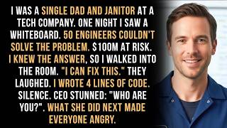 The Janitor Spoke Up I Can Fix It. 30 Engineers Laughed. CEO Said Show Me. Then Silence…