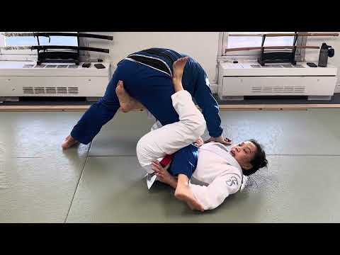 Setting up the X Guard sweep from the bottom.