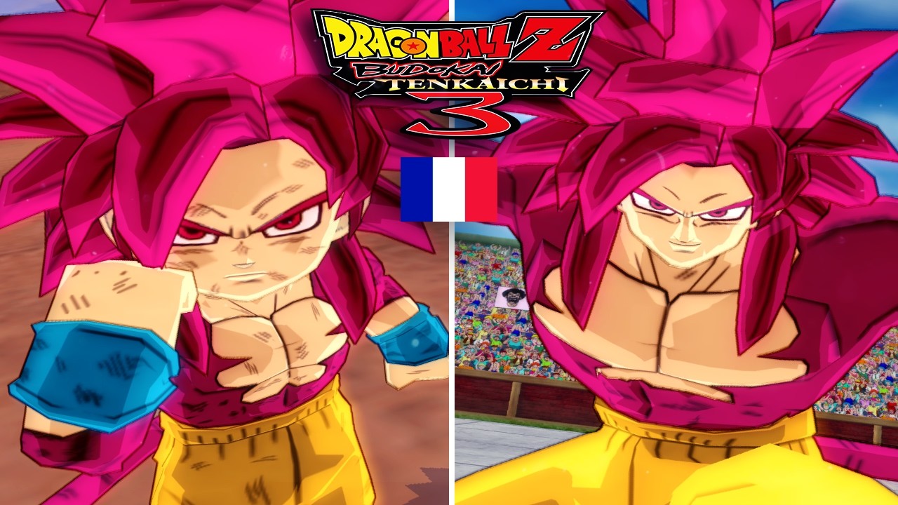 GOKU SSJ4 MINI (DAIMA) VS GOKU SSJ4 (DAIMA) VF : DRAGON BALL Z BUDOKAI TENKAICHI 3 (VF)