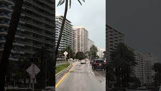 Miami Beachs Millionaires Row in the rain