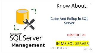Cube And Rollup in SQL Server